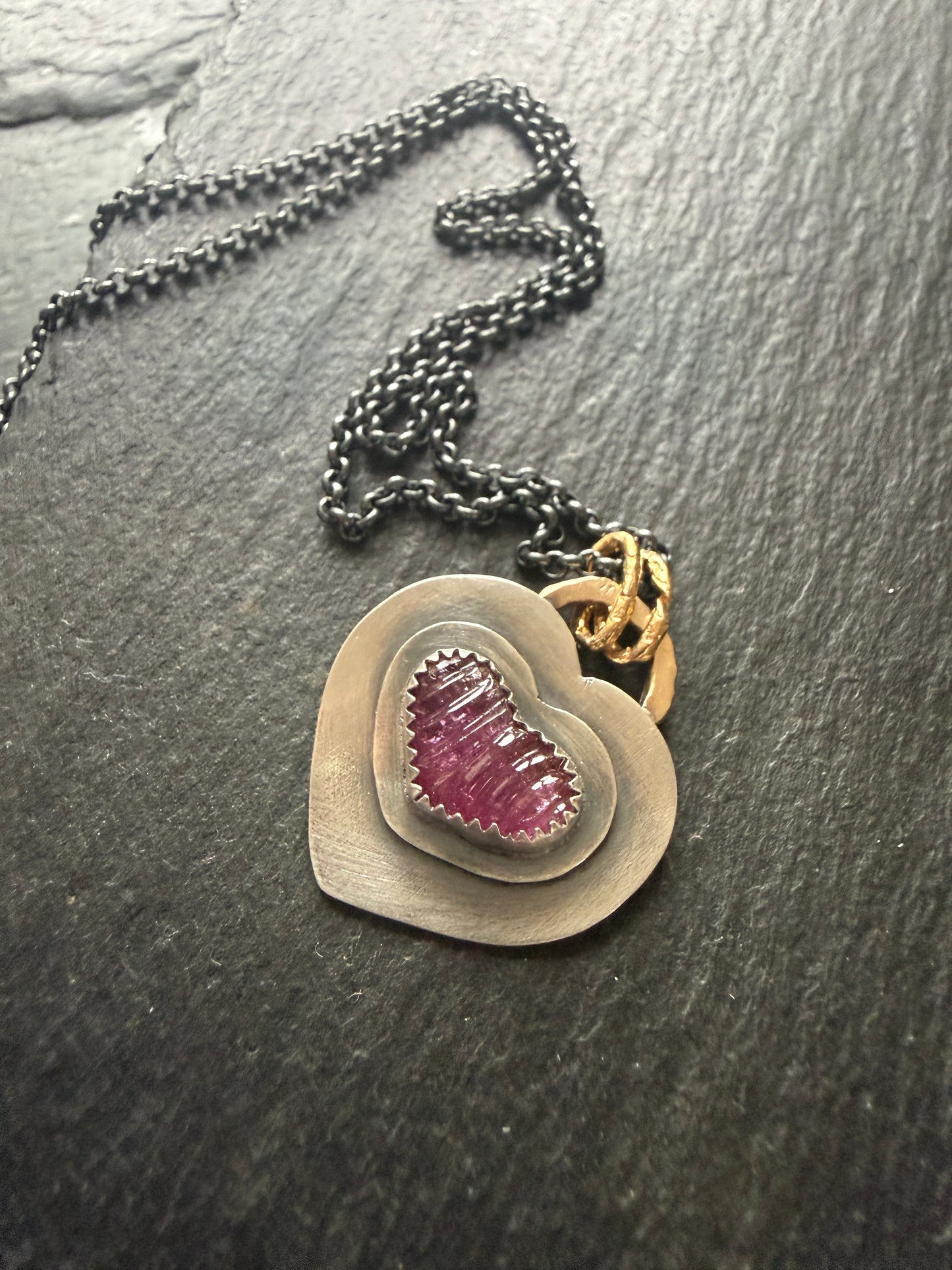 Pink Tourmaline Pendant