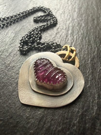 Pink Tourmaline Pendant