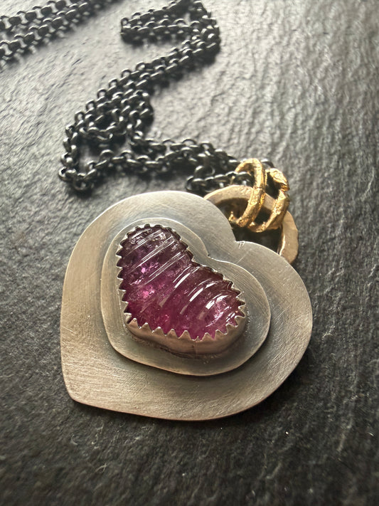 Pink Tourmaline Pendant