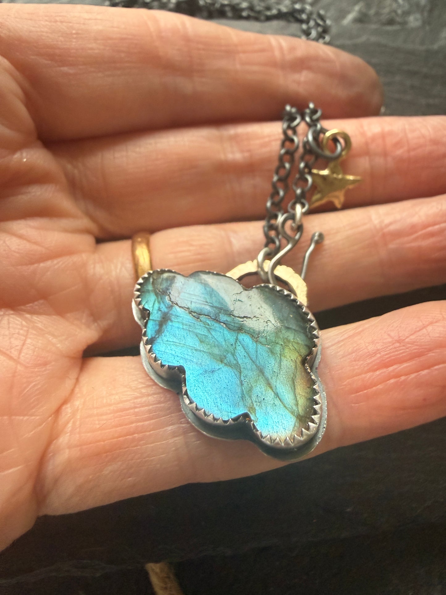 Labradorite Cloud Pendant