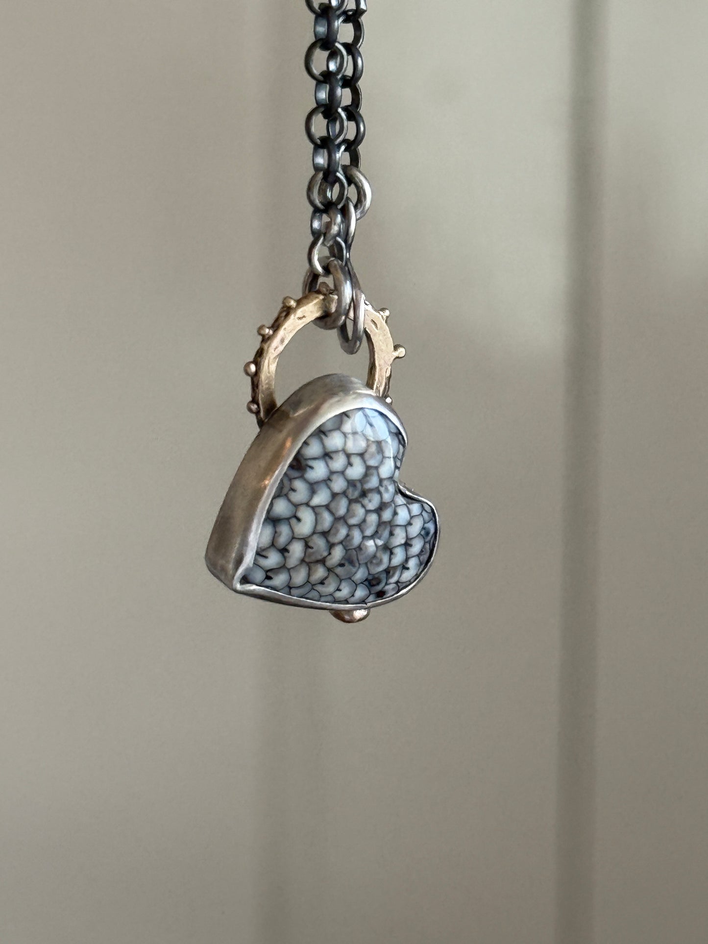 Fossilised Snakeskin Pendant