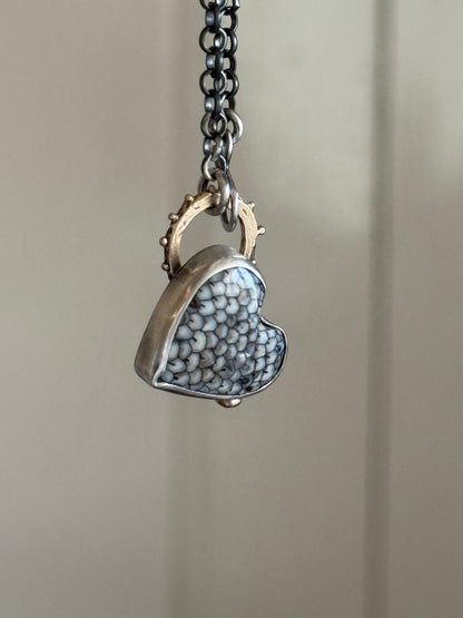 Fossilised Snakeskin Pendant