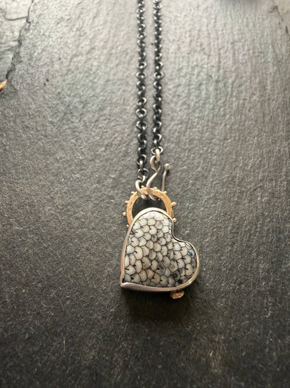 Fossilised Snakeskin Pendant