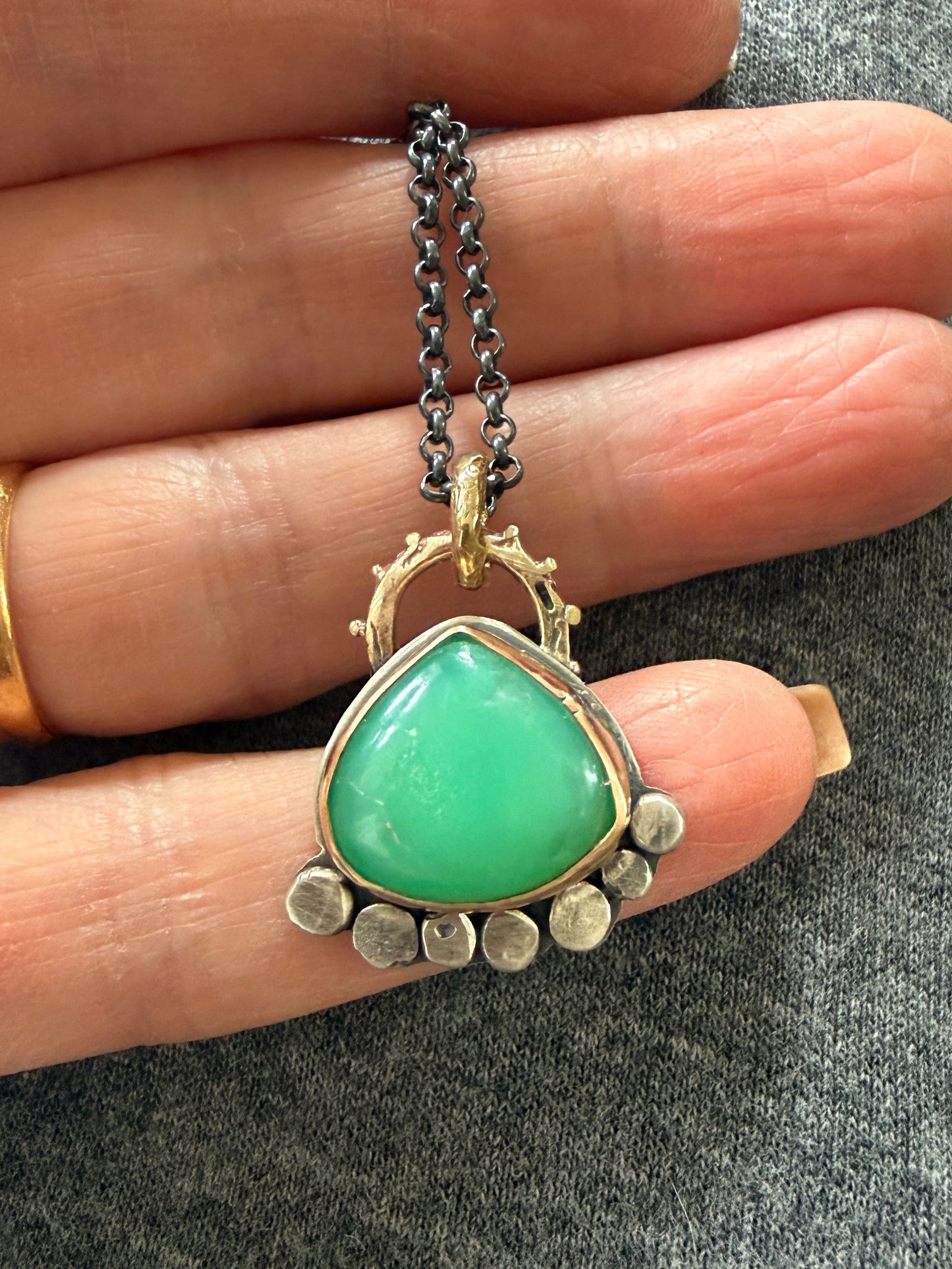 Chrysoprase Pendant
