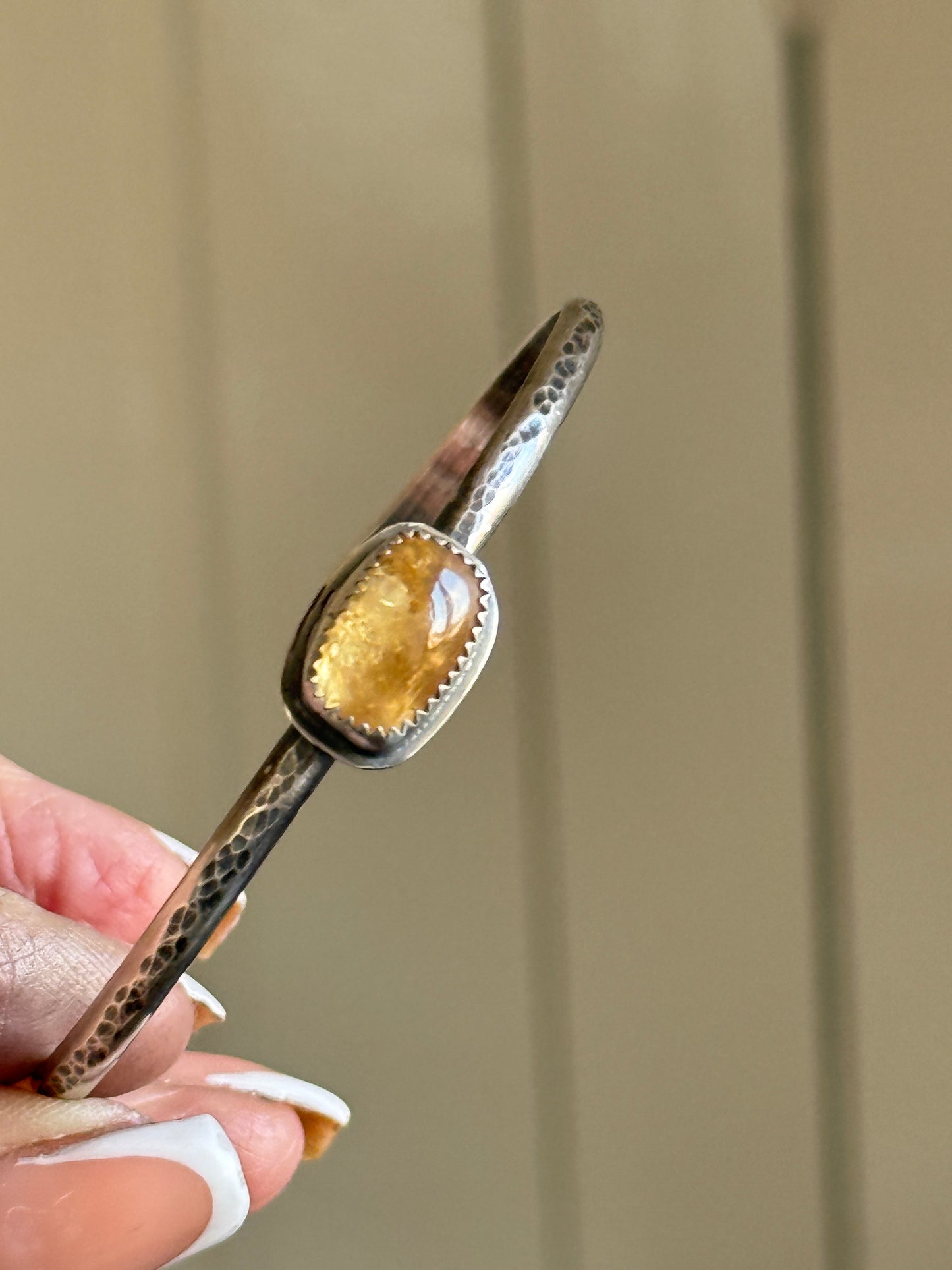 Yellow Tourmaline Bangle