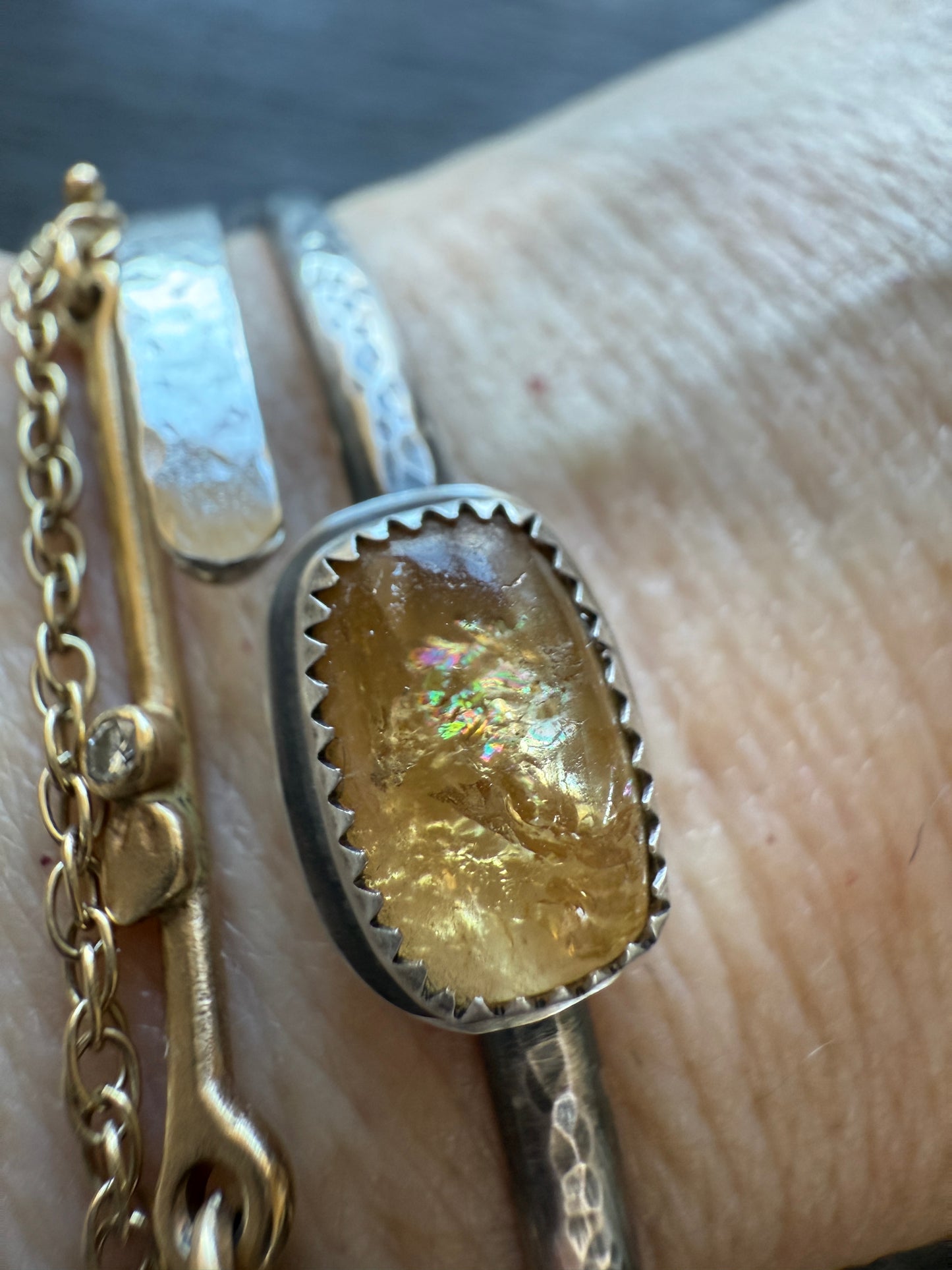Yellow Tourmaline Bangle