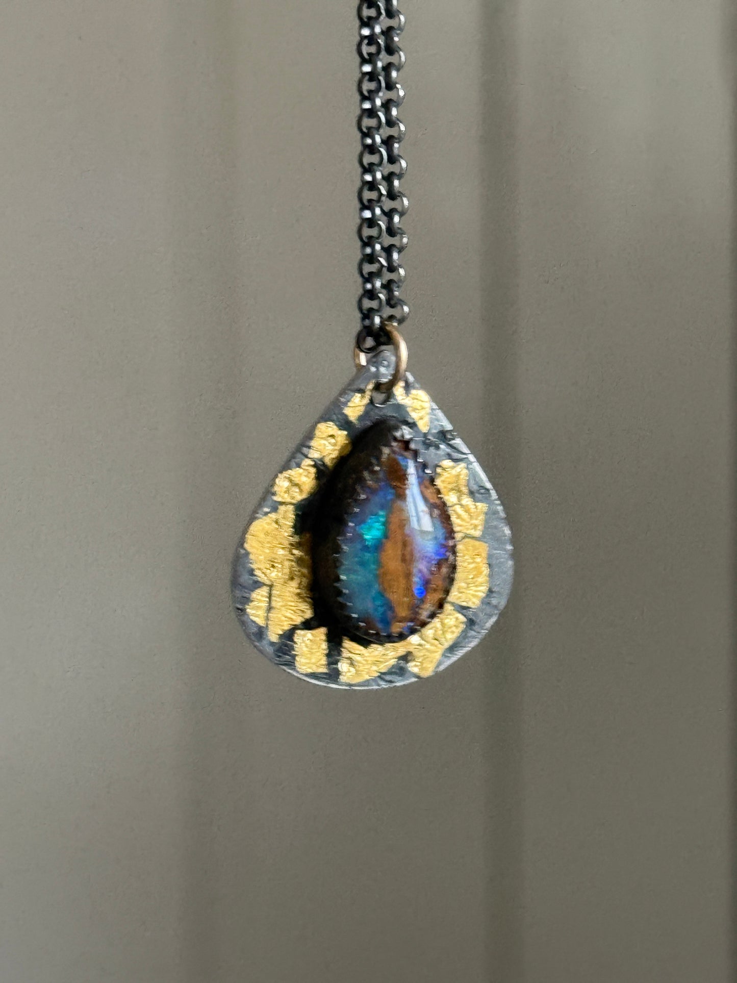 Keum Boo Opal Pendant