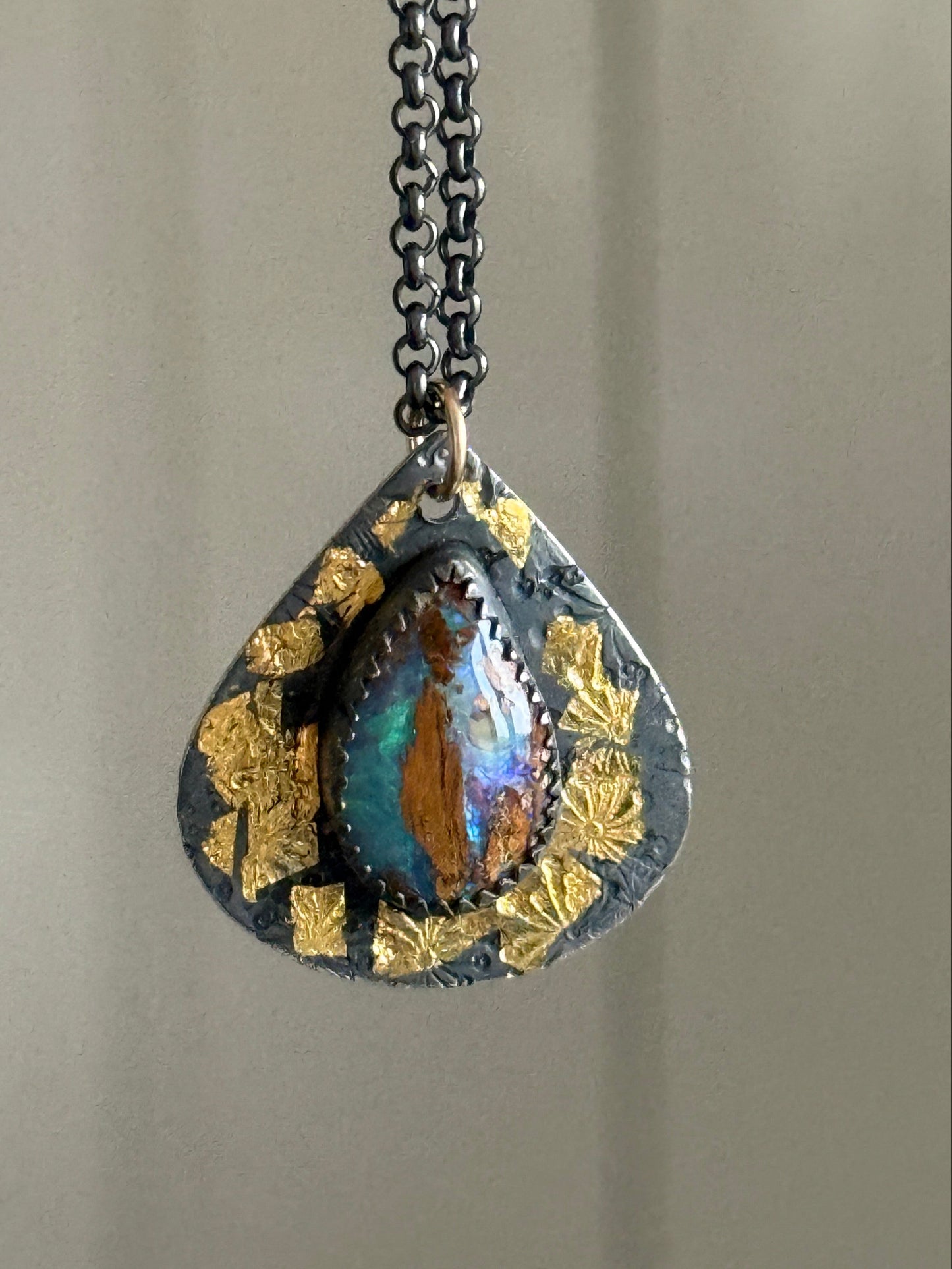 Keum Boo Opal Pendant