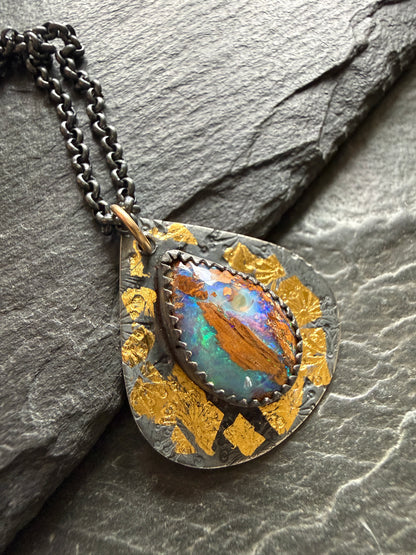 Keum Boo Opal Pendant