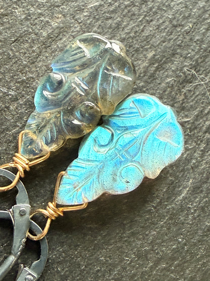 Dainty Labradorite Earrings