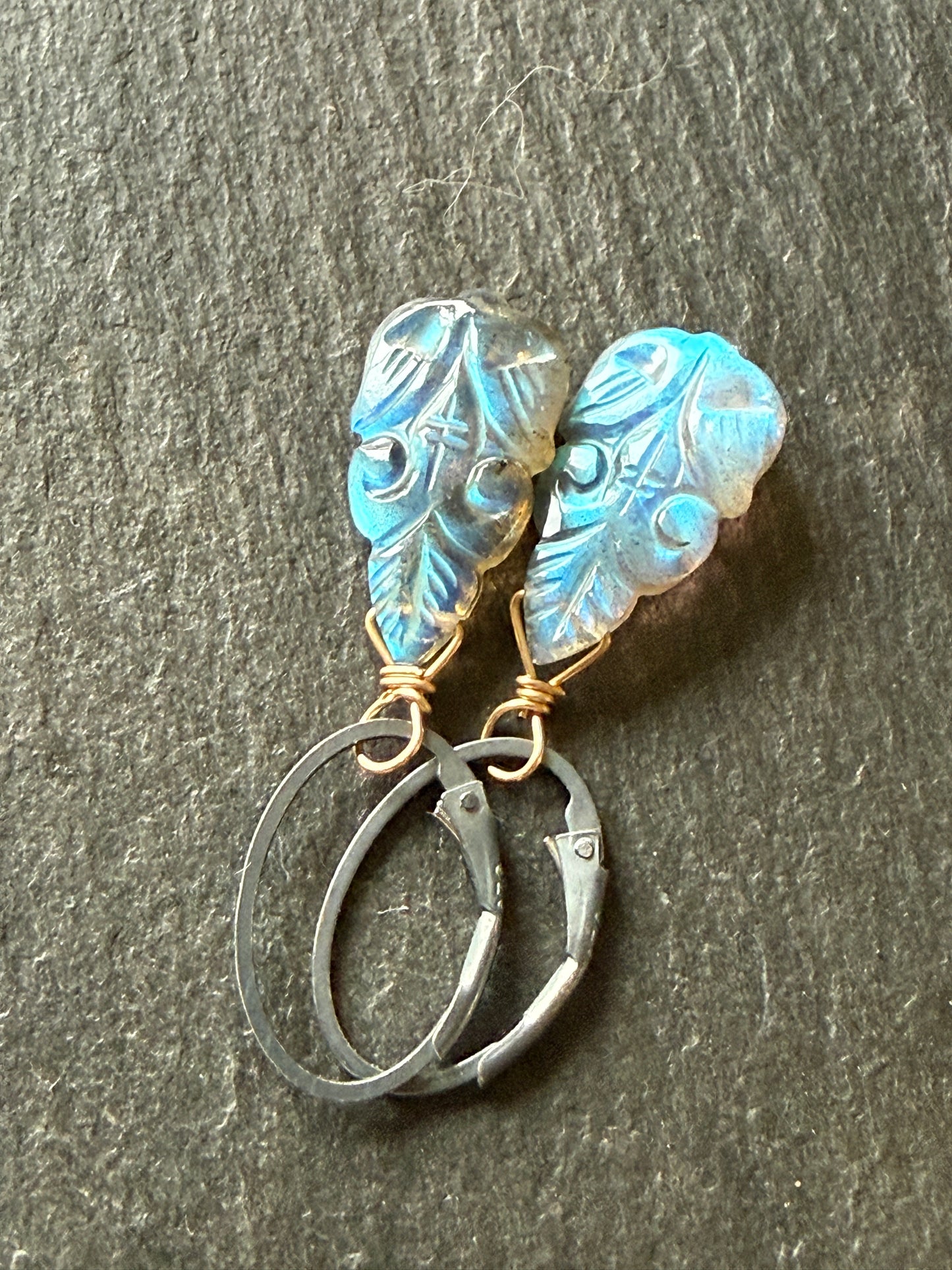 Dainty Labradorite Earrings