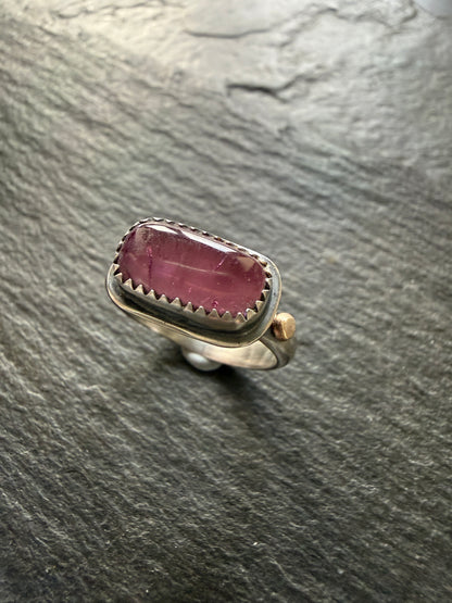 Pink Tourmaline Ring