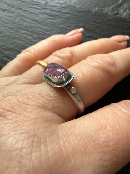 Pink Tourmaline Ring