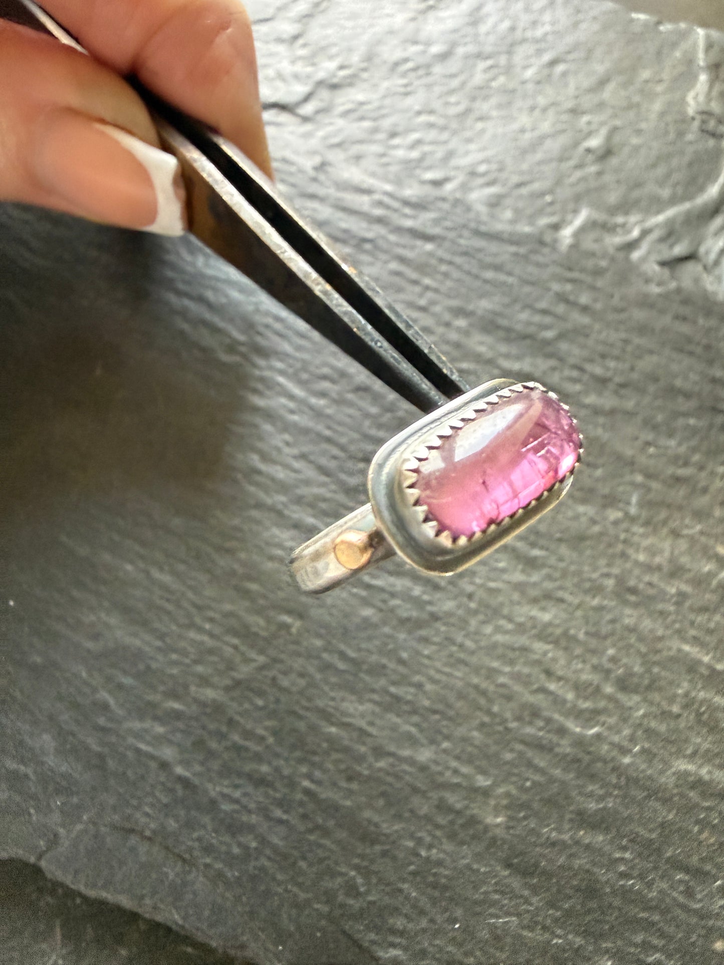 Pink Tourmaline Ring
