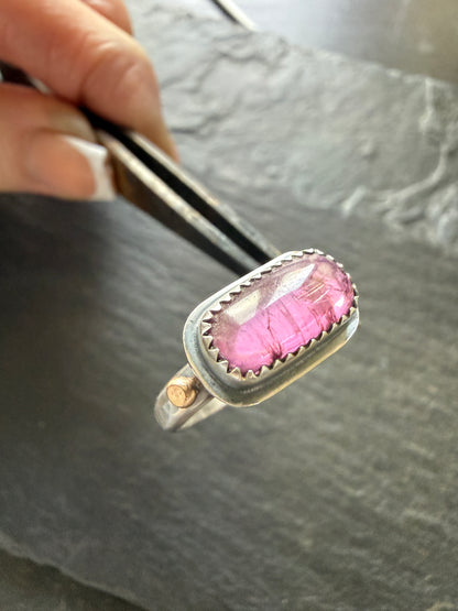 Pink Tourmaline Ring