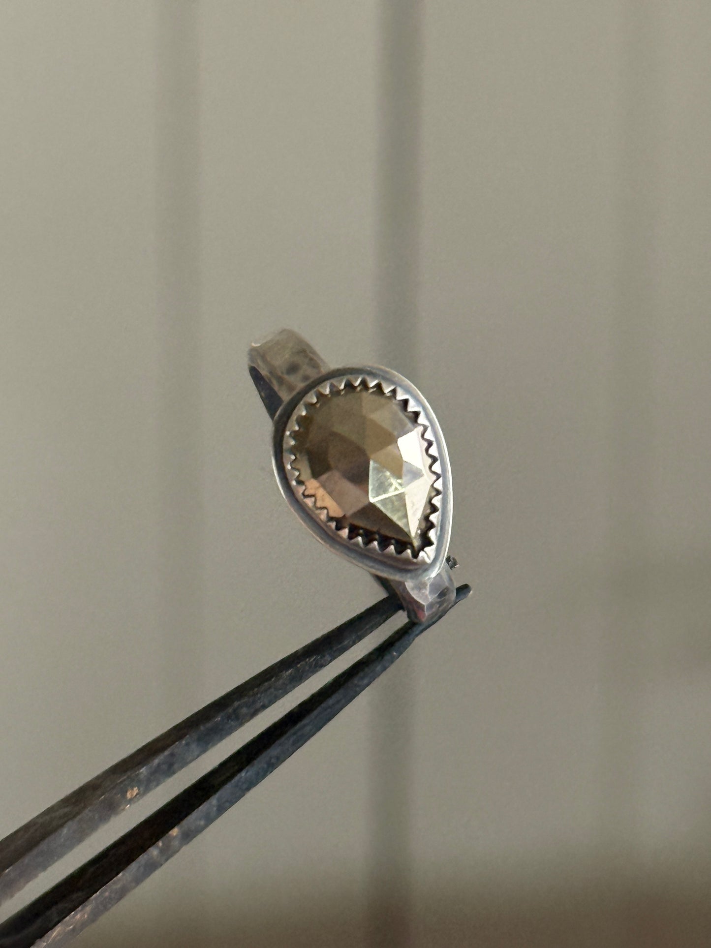 Golden Pyrite Ring US 8 UK P 1/2