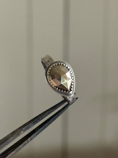 Golden Pyrite Ring US 8 UK P 1/2