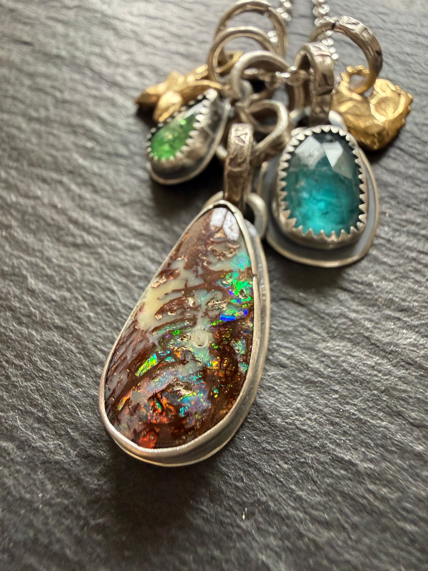 Opal Multi Charm Pendant