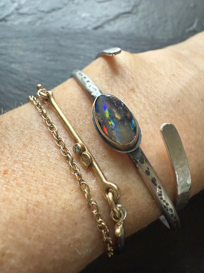 Opal bangle bracelet