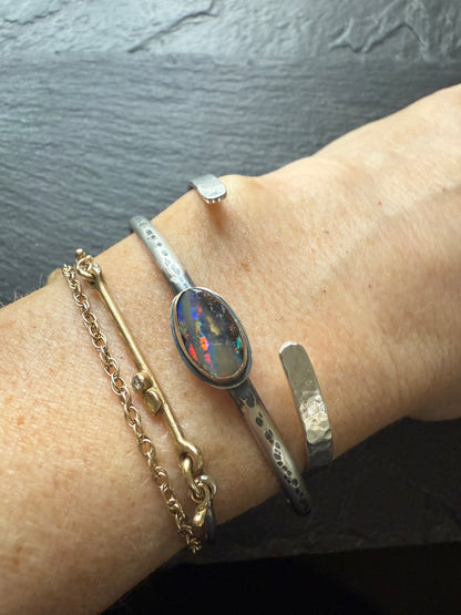 Opal bangle bracelet