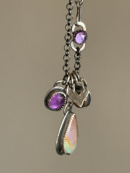Opal with Citrine & Amethyst