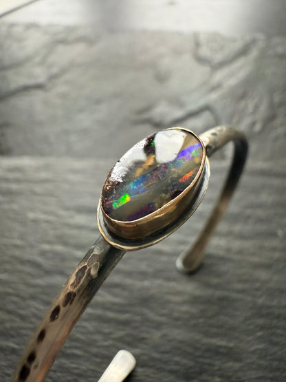Opal bangle bracelet