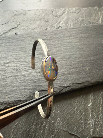 Opal bangle bracelet