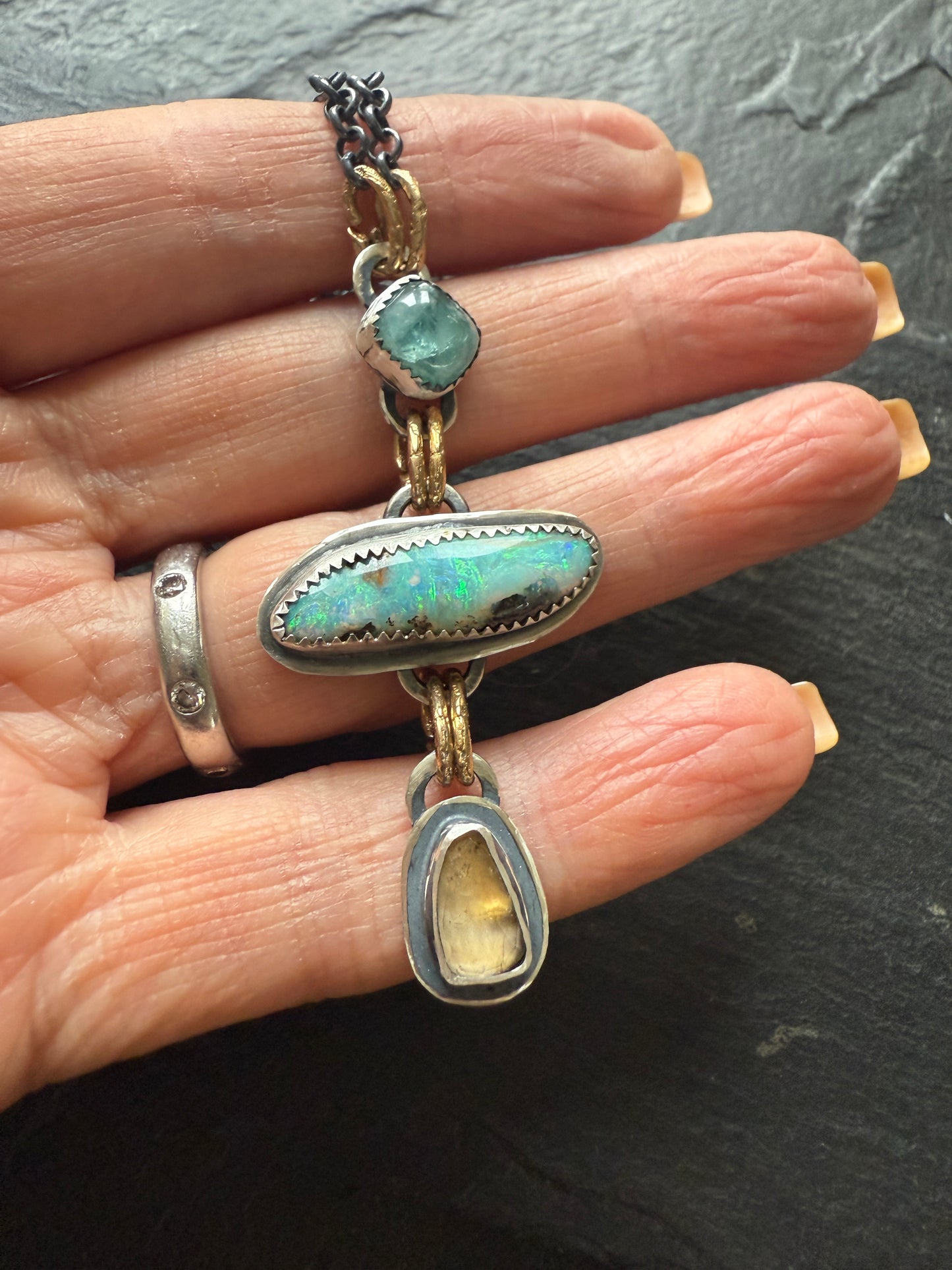 Triple Charm Necklace