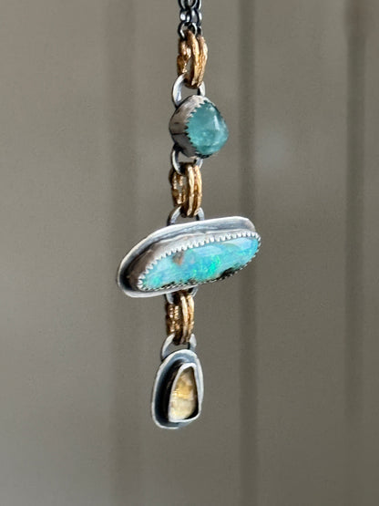 Triple Charm Necklace