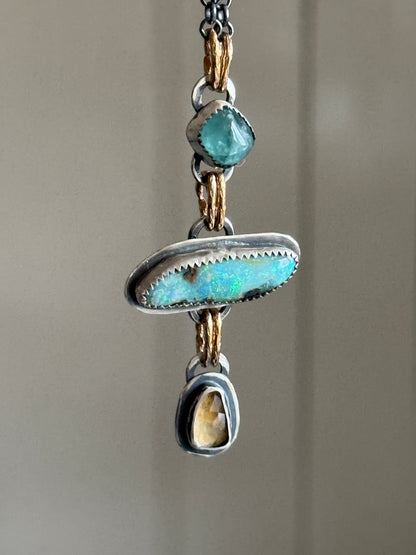 Triple Charm Necklace