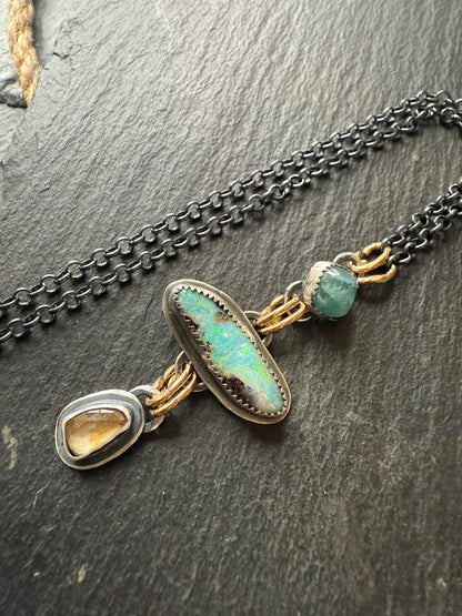 Triple Charm Necklace