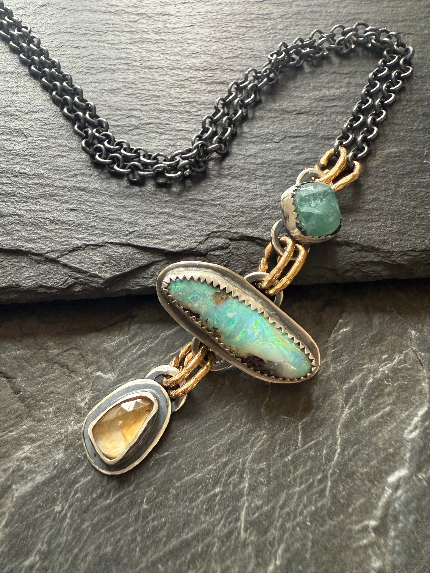 Triple Charm Necklace