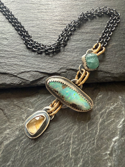 Triple Charm Necklace