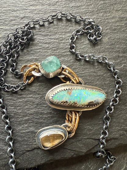 Triple Charm Necklace