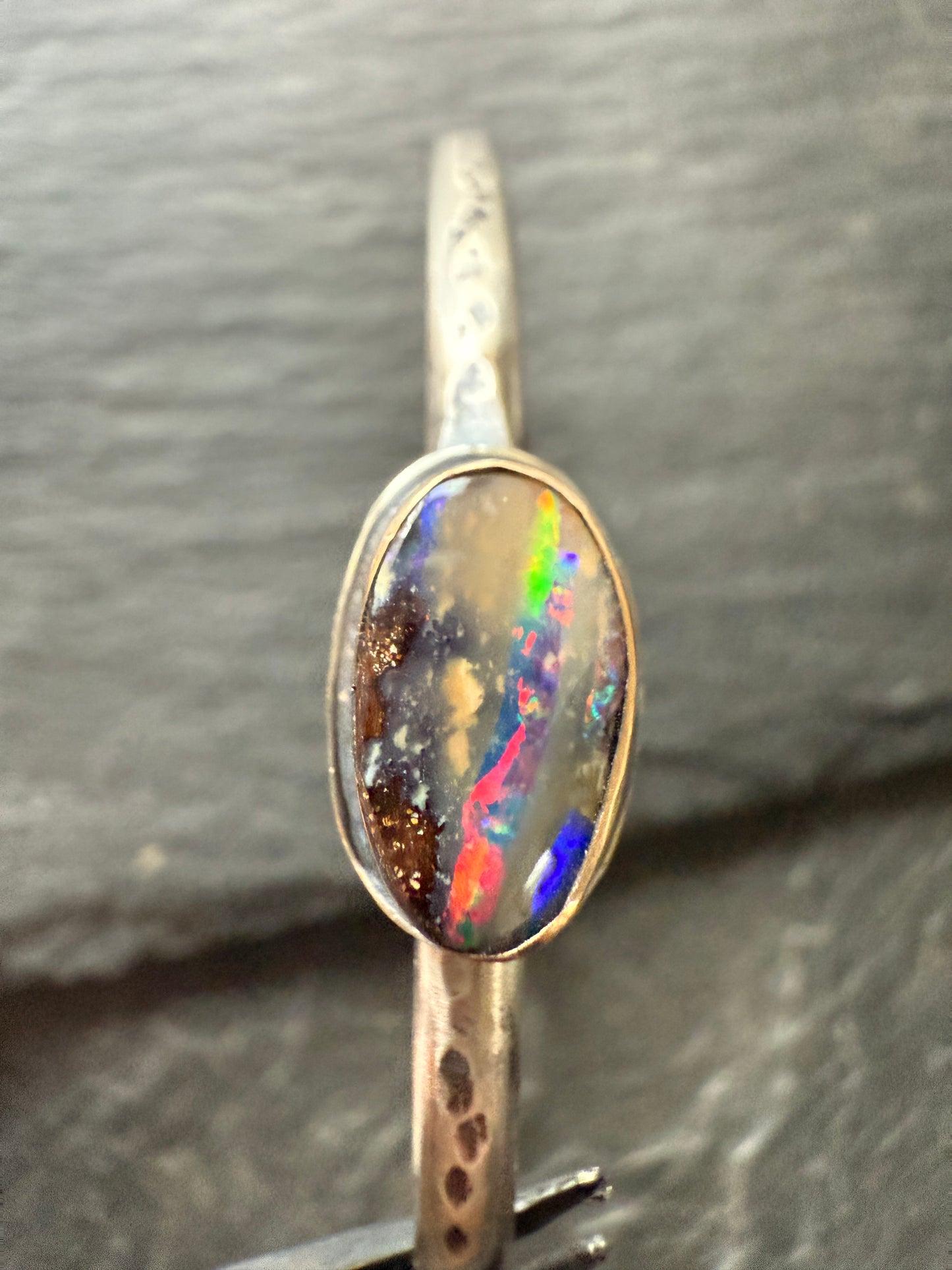 Opal bangle bracelet