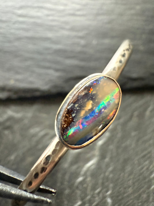 Opal bangle bracelet