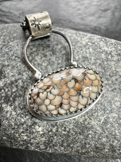 Fossilised Snakeskin Pendant