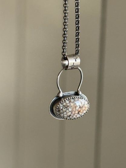 Fossilised Snakeskin Pendant