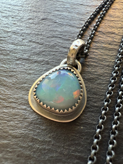 Opal Doublet Dainty Necklace