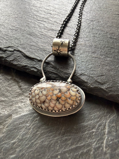 Fossilised Snakeskin Pendant