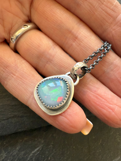 Opal Doublet Dainty Necklace