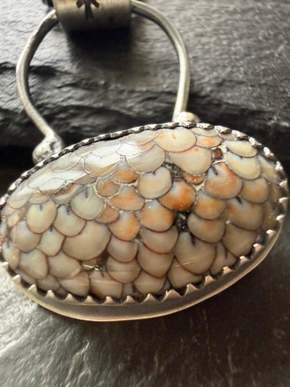 Fossilised Snakeskin Pendant