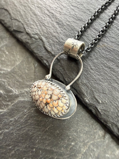 Fossilised Snakeskin Pendant
