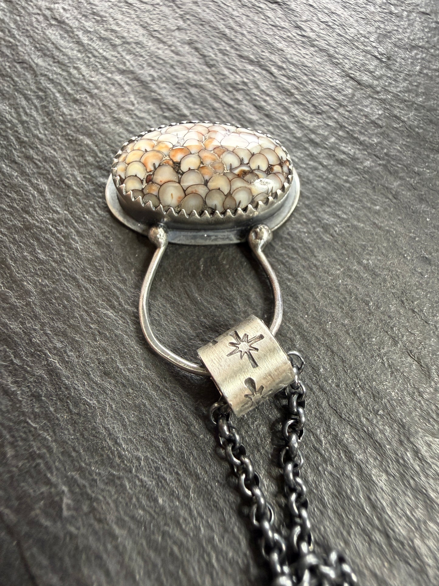 Fossilised Snakeskin Pendant