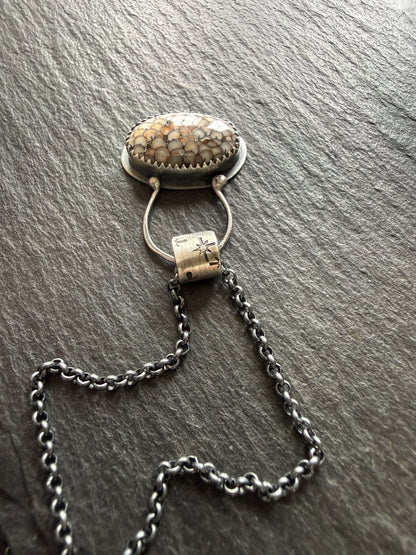 Fossilised Snakeskin Pendant