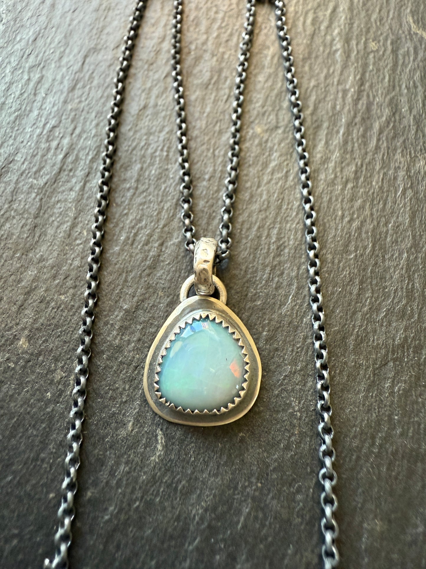 Opal Doublet Dainty Necklace