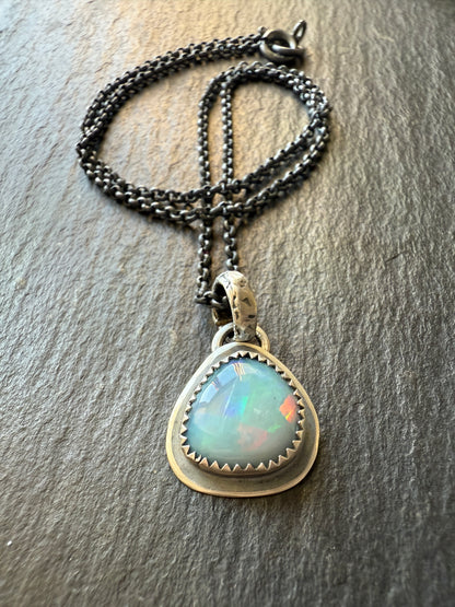 Opal Doublet Dainty Necklace