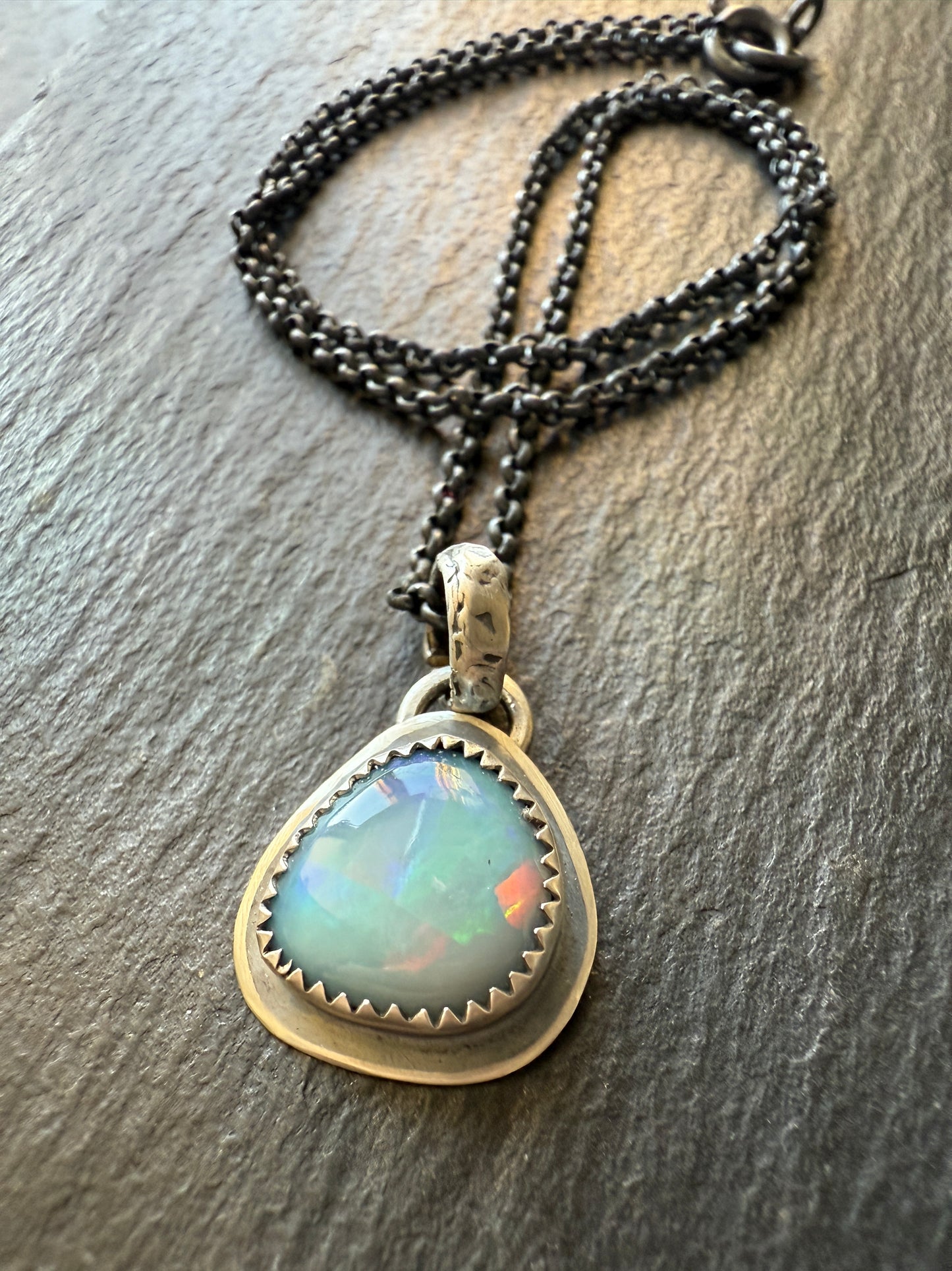 Opal Doublet Dainty Necklace
