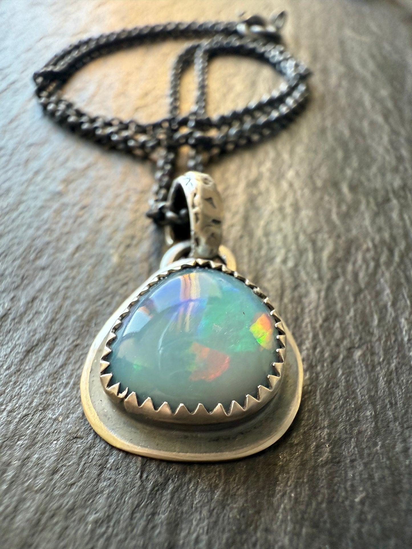 Opal Doublet Dainty Necklace