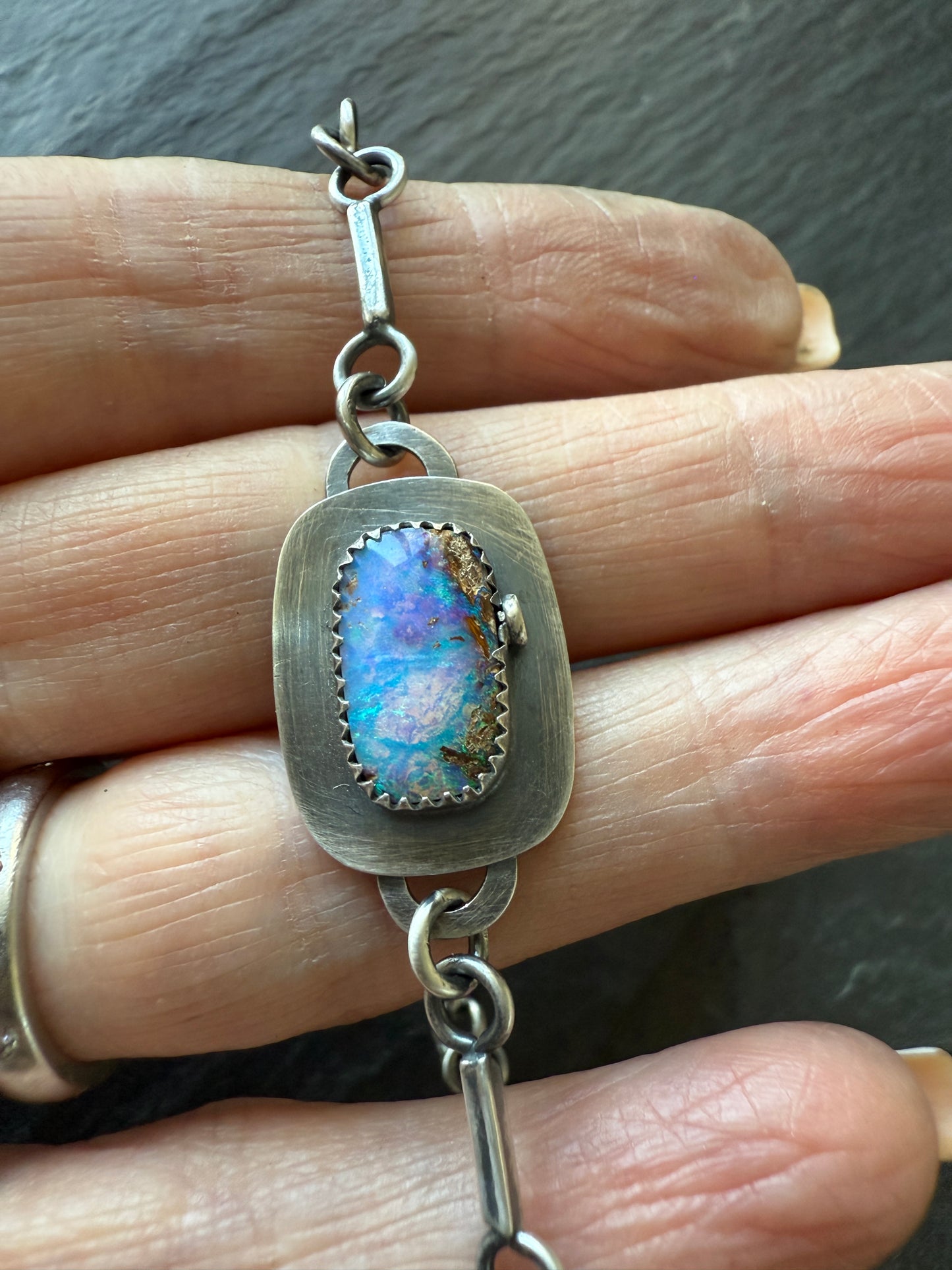 RESERVED for ALEX - Opal Chain Bracelet